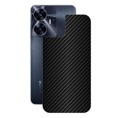 Película Para Realme C55, Traseira De Fibra De Carbono Preta - Gshield
