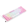 Teclado Gamer Redragon Castor, RGB, Switch Blue, Idioma Português B, Branco Com Rosa - K631wp