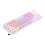 Teclado Gamer Redragon Castor, RGB, Switch Blue, Idioma Português B, Rosa Com Branco - K631pw