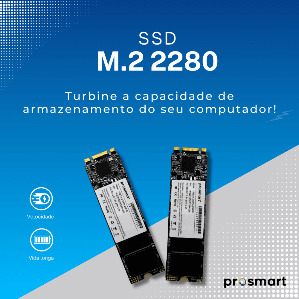 SSD 256GB Prosmart M2 SATA 25 KaBuM