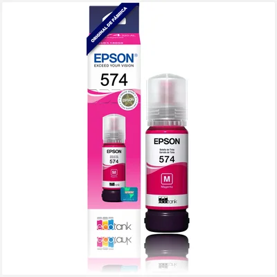 Refil Tinta Epson Fotográfico, Magenta T574 T574320,  Compatível Impressoras L8050, L18050