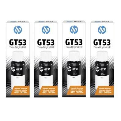 Kit 4 Refil De Tinta Epson Gt53, Smart Tank, Series 4 Black