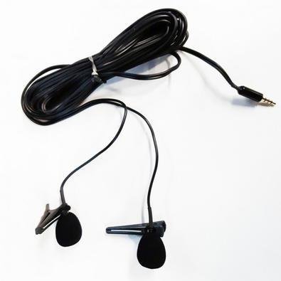 Microfone Lapela New Live, Duplo Entrevista, P3, Para Smartphone