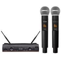 Microfone Dylan, Duplo Sem Fio, Uhf 2 De Mão, Dw602g3palco Max
