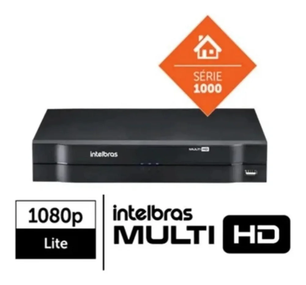 Imagem 2 de 5 do produto Kit 5 Camera De Seguranca Intelbras Dome, Vhl 1120d, Dvr 8 Canais Multi HD