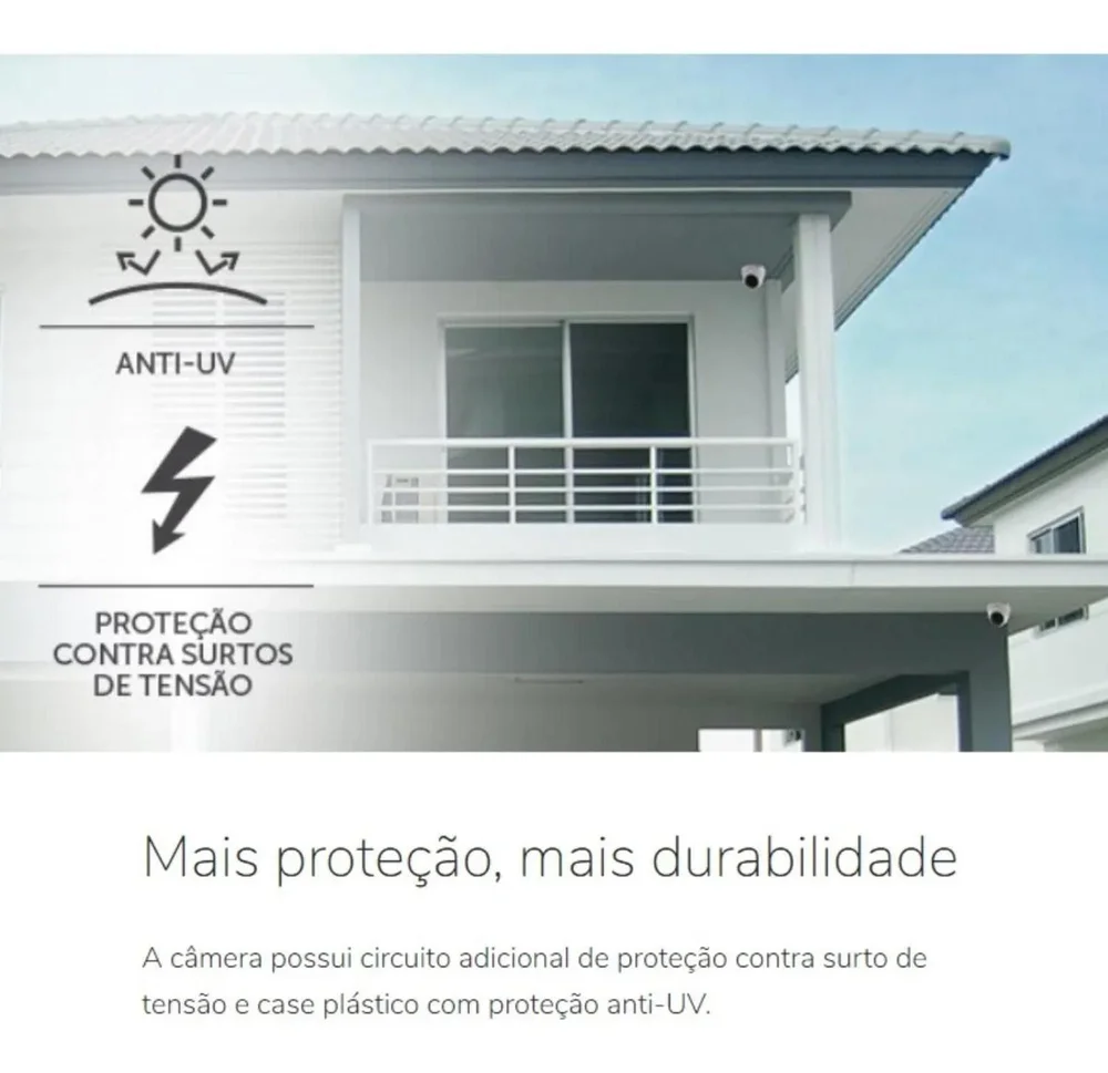 Imagem 3 de 5 do produto Kit 5 Camera De Seguranca Intelbras Dome, Vhl 1120d, Dvr 8 Canais Multi HD