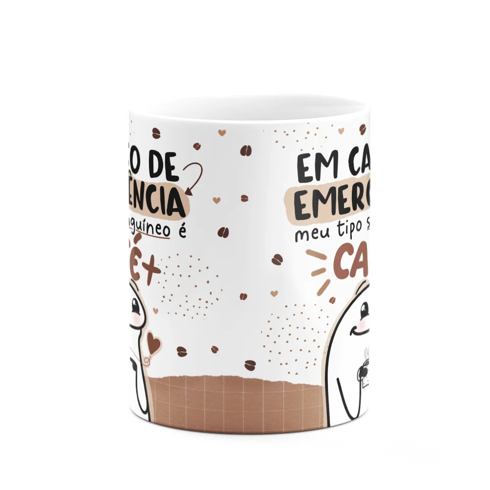 Imagem 2 de 3 do produto Caneca Divertida Flork - Tipo Sanguíneo, Café!