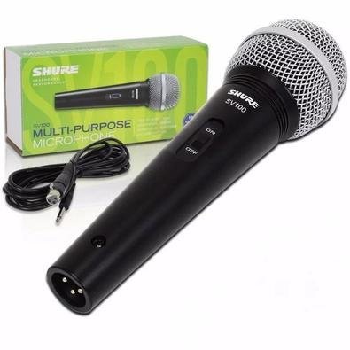Microfone Shure Vocal, Com Fio - Sv100me