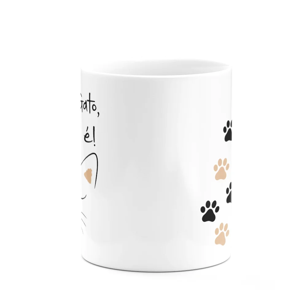 Imagem 2 de 3 do produto Caneca Pais - Pai De Gato, Gatinho É!