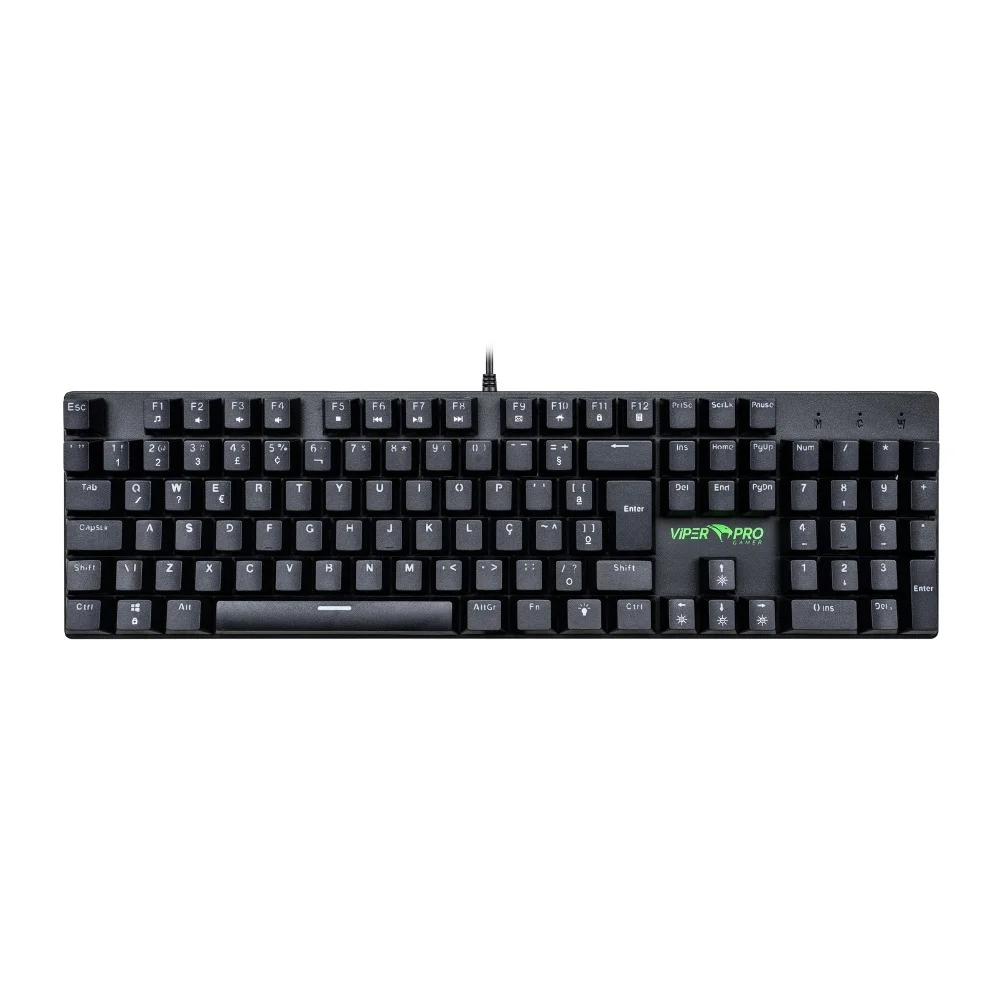 Imagem 4 de 5 do produto Teclado Gamer Mecânico Viper Pro, RGB, Switch Blue, USB, Preto, ABNT2 – V1409 Tcbluemamba609