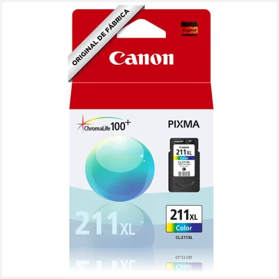 Cartucho De Tinta Canon Cl 211xl, Colorido Para Impressoras Mp230, Mp240, Mp250, Mp280, Ip2700