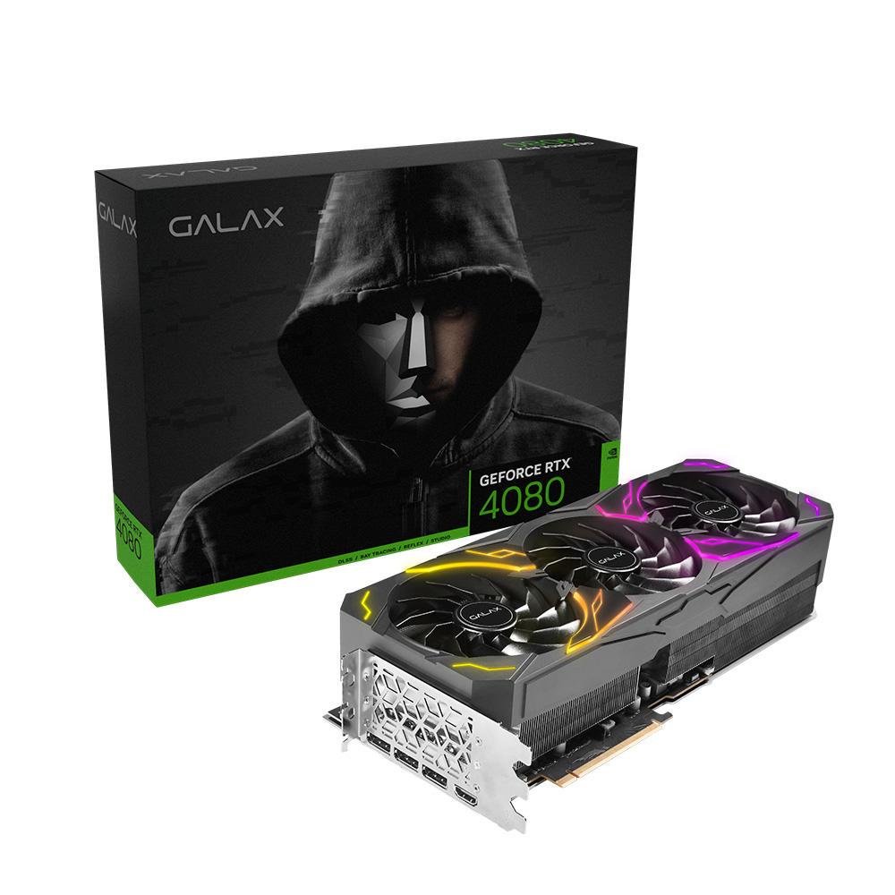 グラフィックボード・グラボ・ビデオカード Galax RTX 4080 GDDR6X 256Bit Placa Vídeo RTX 4080 Black ST Galax Nvidia 16GB