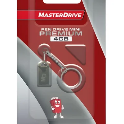 Pen Drive Chaveiro Mini Premium Usb 2.0 Masterdrive Modelo:4gb