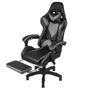 Cadeira Gamer Sun House Hawker, Em Courino, Preto E Cinza - 61951