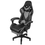 Cadeira Gamer Sun House Hawker, Em Courino, Preto E Cinza - 61951