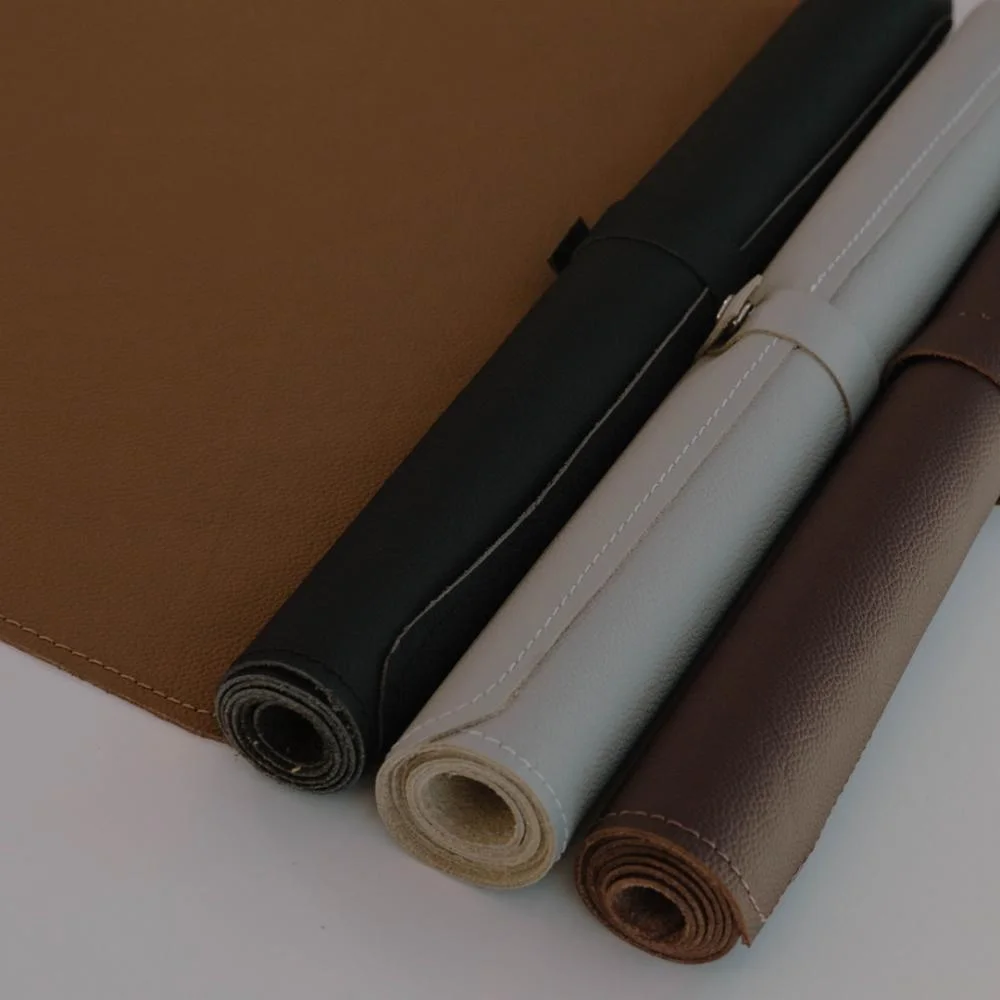 Mouse Pad/desk Pad Elements Em Couro Preto - 70x40cm