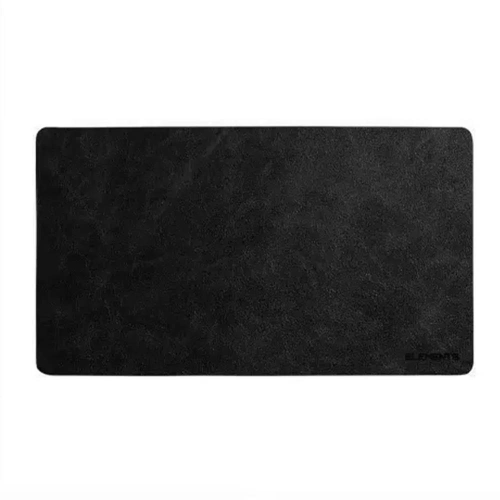 Mouse Pad/desk Pad Elements Em Couro Preto - 70x40cm