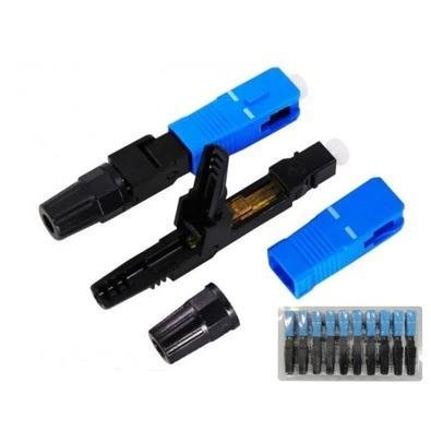 50 Conector Fast Óptico De Campo Rosca Sc/upc Fibra Monomodo