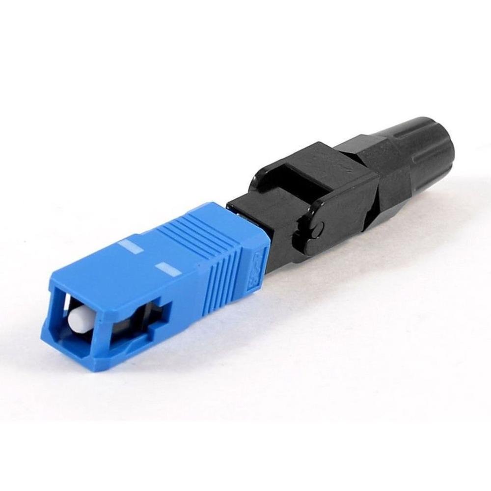 Imagem 2 de 3 do produto 50 Conector Fast Óptico De Campo Rosca Sc/upc Fibra Monomodo