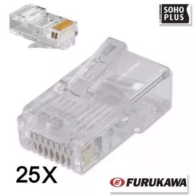 25x Conectores Rj45 Cat5e Furukawa Sohoplus Macho