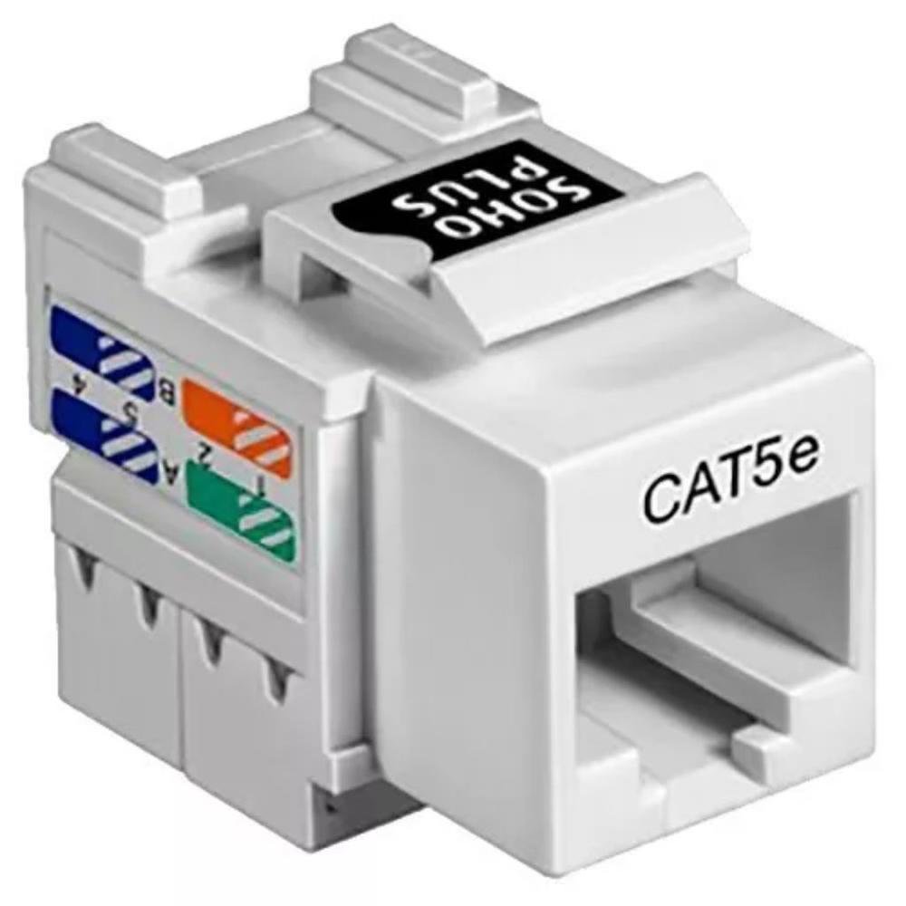 Imagem 2 de 3 do produto 5x Conector Keystone Fêmea Cat5e Rj45 Sohoplus Furukawa