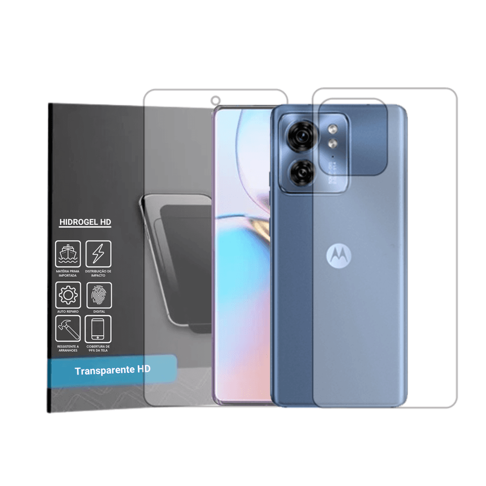 Película Hidrogel Hd Frente E Verso Para Moto Edge 40 Pro Película Hidrogel Hd Frente E Verso Para Moto Edge 40 Pro