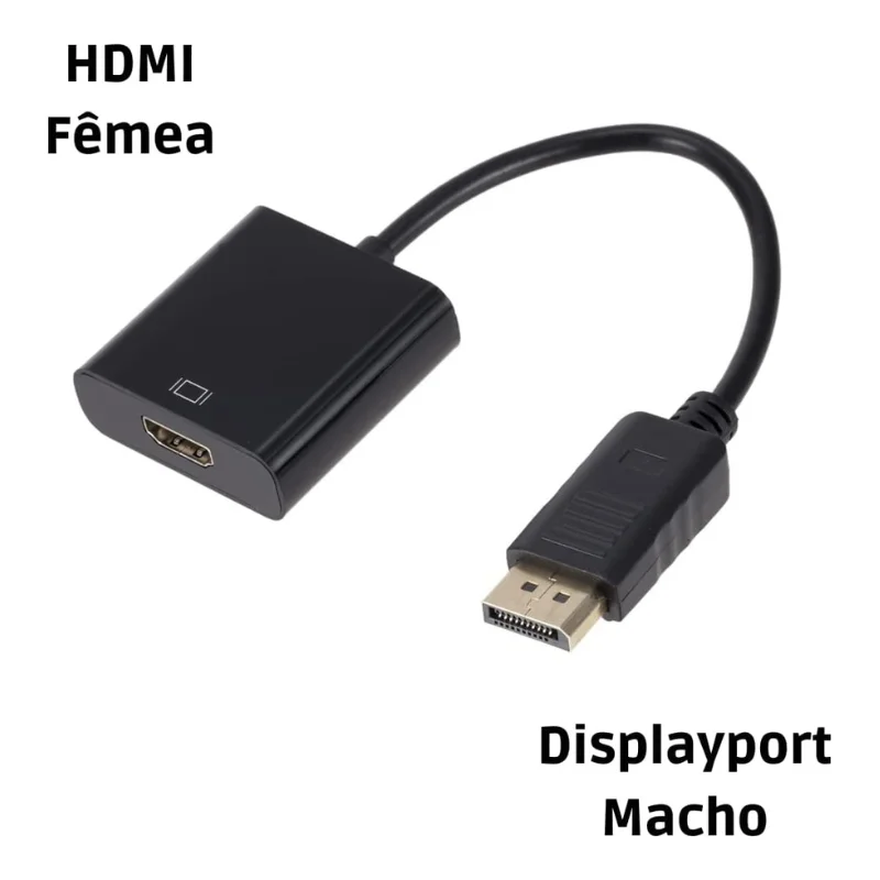 Imagem 2 de 5 do produto Adaptador Md9 Displayport (M) x HDMI (F), Preto