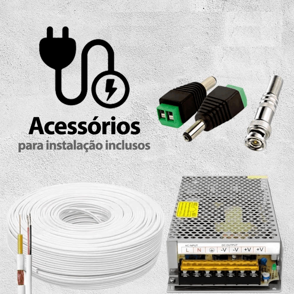 Kit Cftv 7 Câmeras De Segurança Hikvision Colorvu Imagens Noturnas Coloridas Full Hd 1080p C/hd 1tb