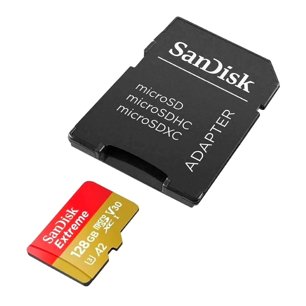 Cartão De Memória Sandisk Extreme UHS-I Micro SDXC, 128GB - Sdsqxaa-128g-Gn6ma
