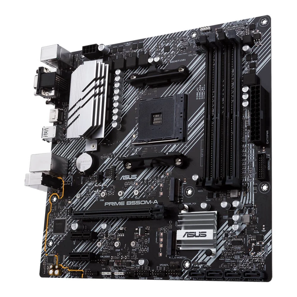 Imagem 5 de 5 do produto Placa-Mãe Asus Prime B550m-A, AM4, DDR4, VGA, DVI-D, HDMI, M.2, USB3.2
