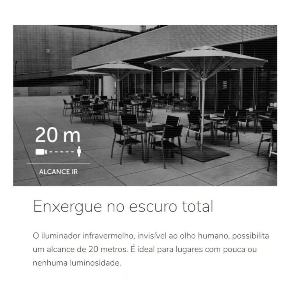 Imagem 3 de 4 do produto Kit 3 Câmera De Segurança Intelbras Vhl 1220 D Com Resolução De 2mp Visão Noturna Incluída - Branca