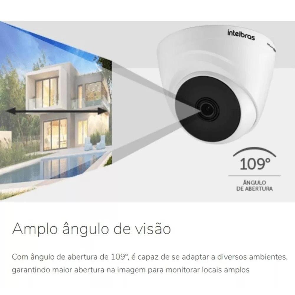 Imagem 4 de 4 do produto Kit 3 Câmera De Segurança Intelbras Vhl 1220 D Com Resolução De 2mp Visão Noturna Incluída - Branca