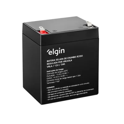 Bateria Selada Elgin Chumbo, 12V x 5Ah - Ele000000082350