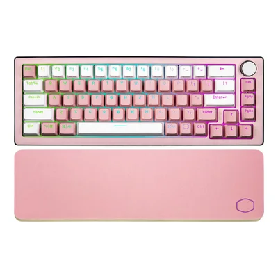 Teclado Sem Fio Cooler Master Ck721 65% Rgb, Rosa Sakura, Mecânico, Usb (switch Blue)