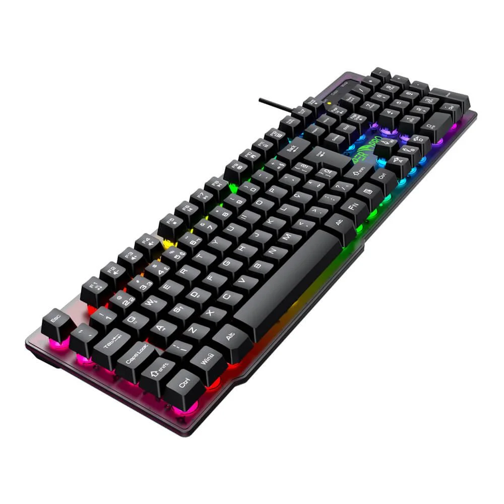 Imagem 2 de 5 do produto Teclado Gamer Viper Pro Semi Mecanico Rgb Naja - 408  Preto  Bivolt