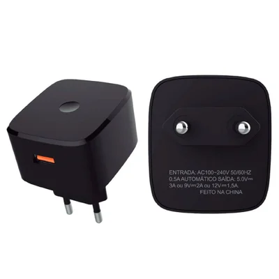 Carregador Turbo Power 4.0 Quick Charge, 30w, USB Tipo C - Lehmox