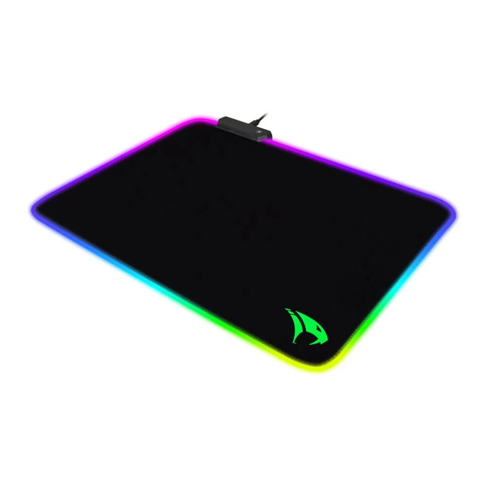 Imagem 2 de 5 do produto Mousepad Gamer Viper Pro Naja Vivensis, RGB, Emborrachado Speed, Preto - MPNAJA606