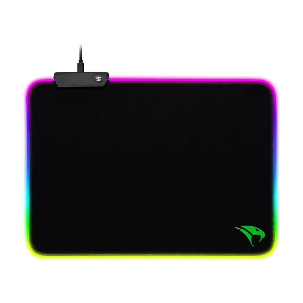 Imagem 4 de 5 do produto Mousepad Gamer Viper Pro Naja Vivensis, RGB, Emborrachado Speed, Preto - MPNAJA606