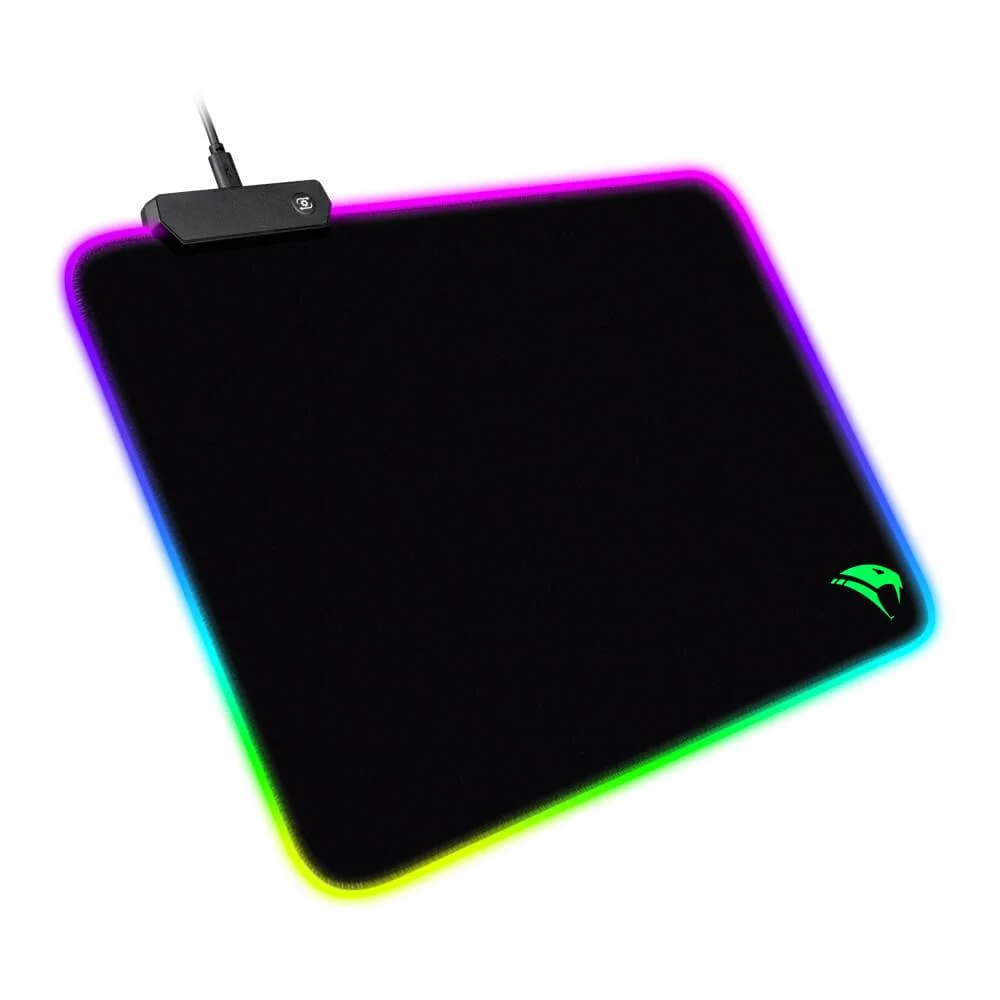 Imagem 5 de 5 do produto Mousepad Gamer Viper Pro Naja Vivensis, RGB, Emborrachado Speed, Preto - MPNAJA606