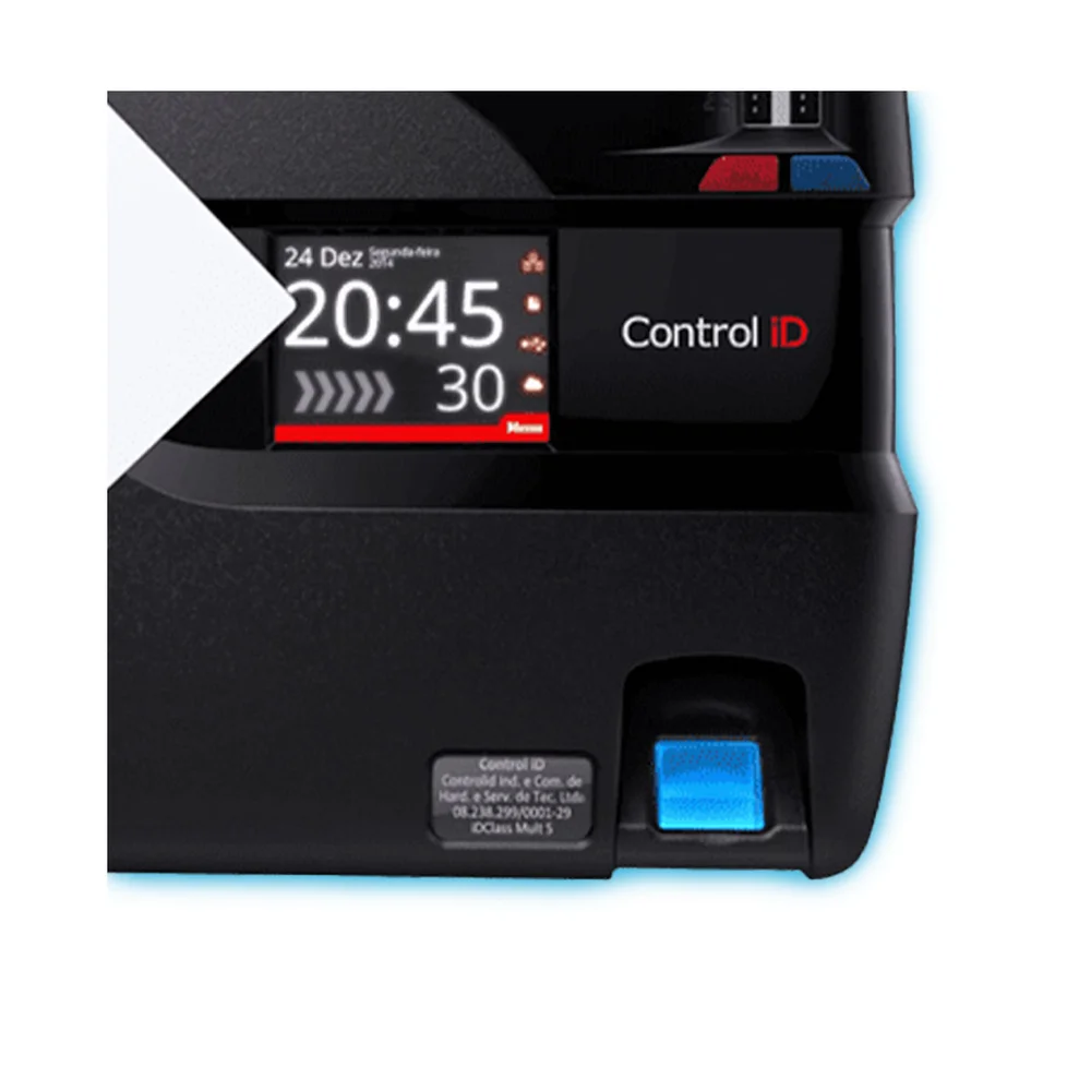 Imagem 2 de 5 do produto Relógio de Ponto Control ID Idclass Bio, Biométrico, Touch, USB / Ethernet - Rep/671/Bp/Ask
