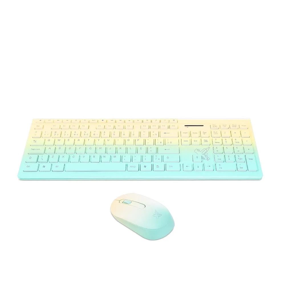 Combo Multimídia Maxprint Deluxe Pro, Teclado E Mouse Sem Fio, 2.4G
