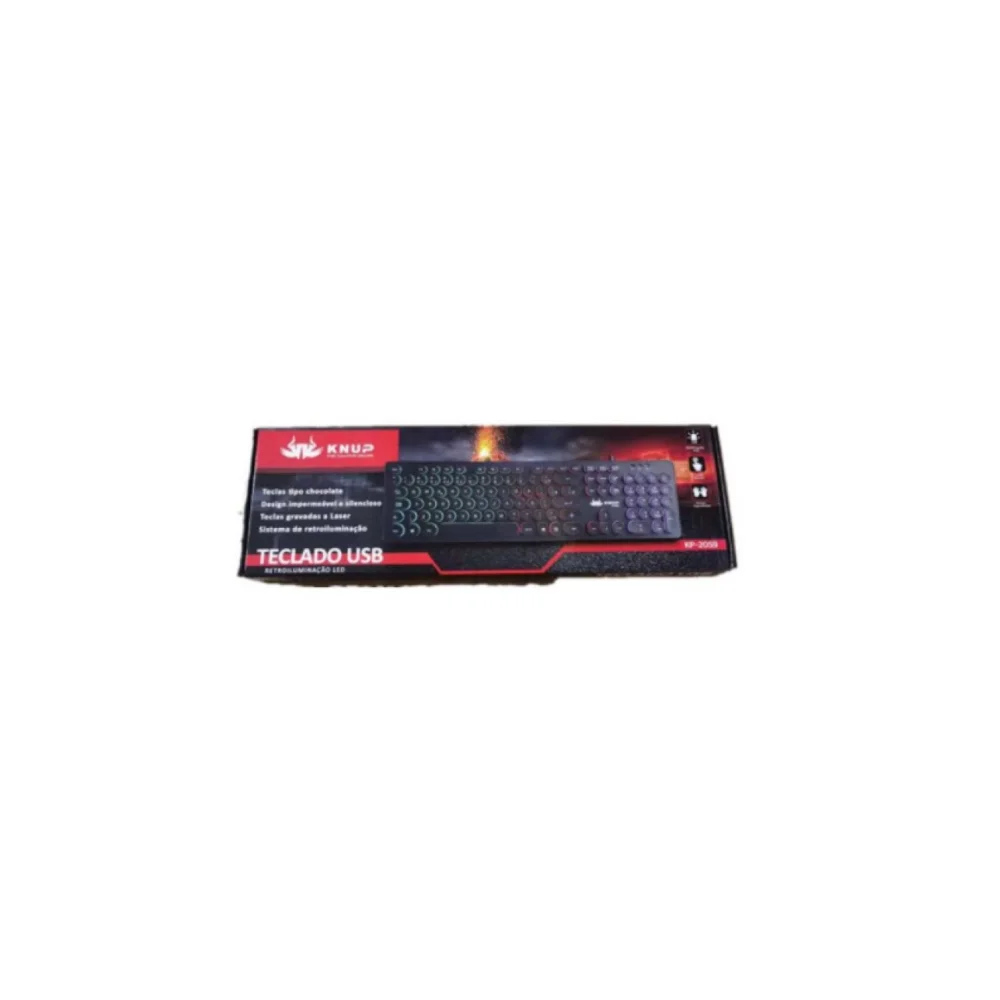 Teclado Gamer Led Rgb Computador Notebook Usb Abnt2 Knup Kp-2059 Teclado Gamer Led Rgb Computador Notebook Usb Abnt2 Knup Kp-2059