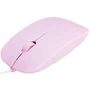 Mouse Maxprint Surface, 1200DPI, 3 Botões, USB, Rosa