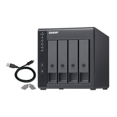 Unidade De Expansão Storage Qnap Raid, 4 Baias, USB 3.2 Gen 1, Torre Sem HD - Tr-004