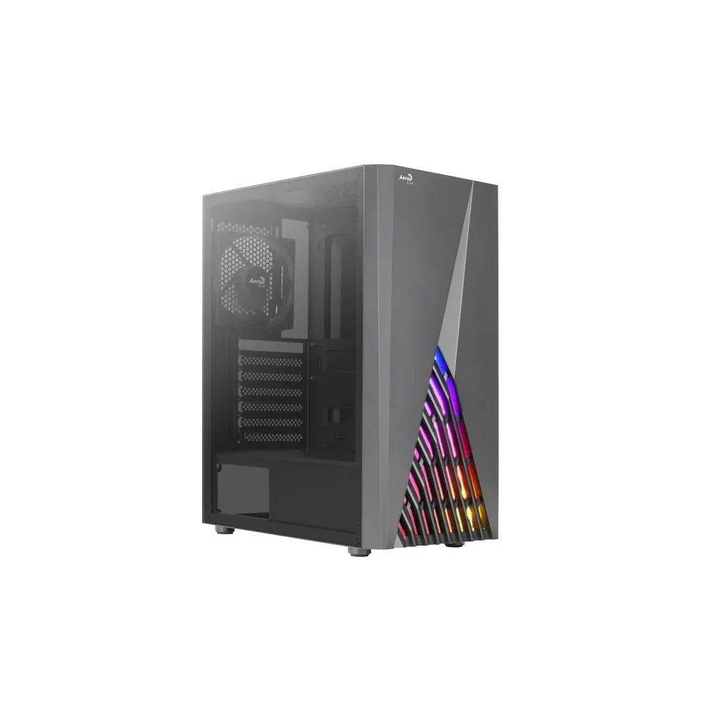 Gabinete Gamer Aerocool Delta RGB, USB 3.0, Lateral Vidro, Preto