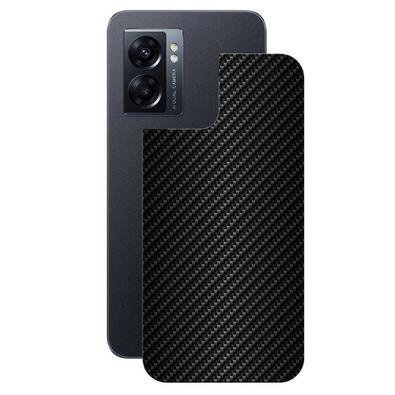 Película Para Oppo A77,Traseira De Fibra De Carbono Preta