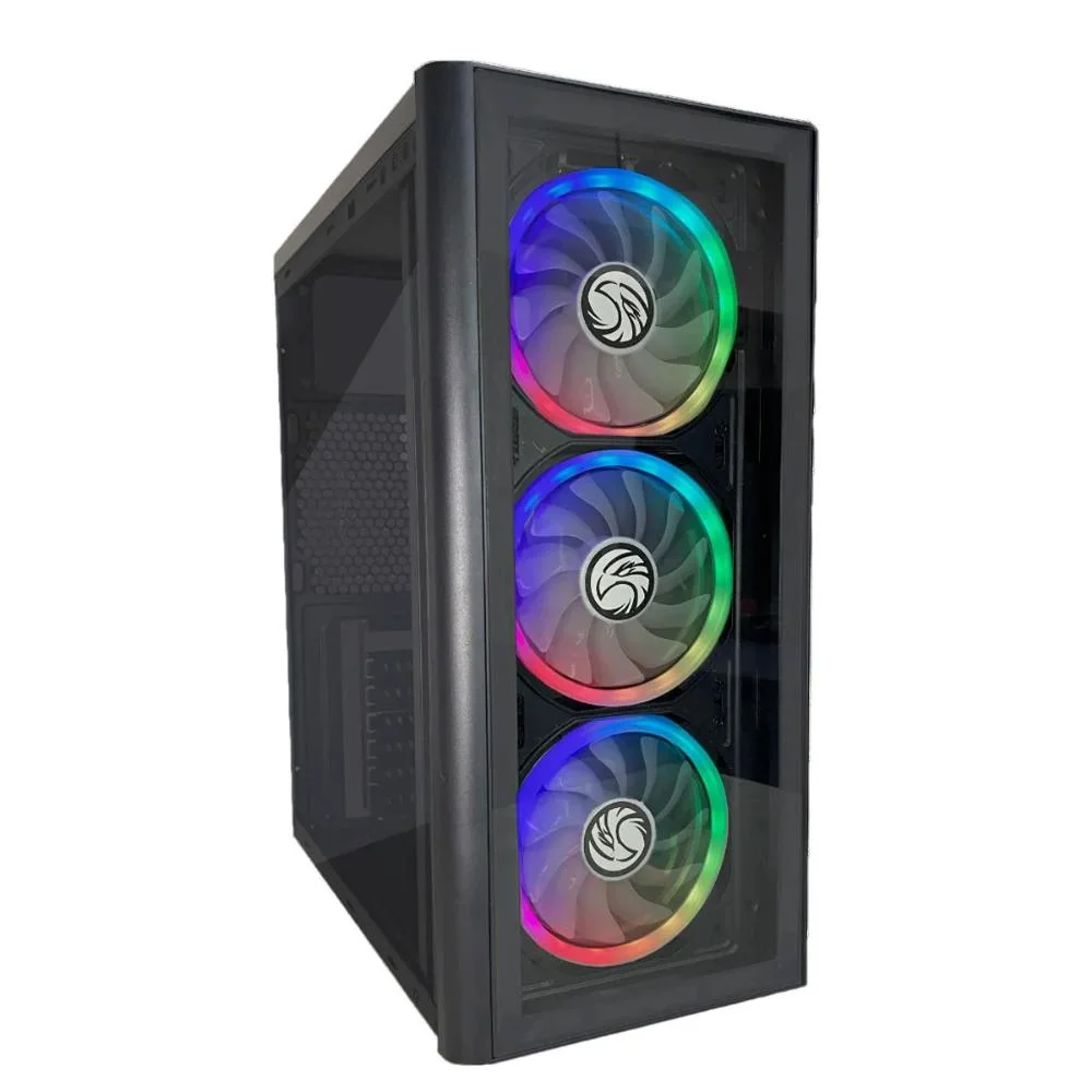 Gabinete Gamer C2-2901, Lateral Em Acrílico, USB 3.0, Preto