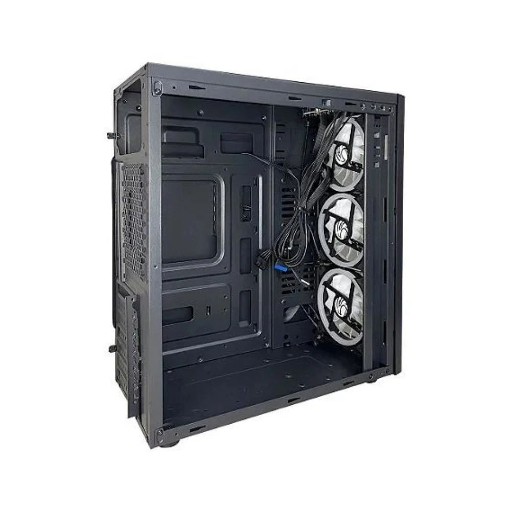 Imagem 3 de 5 do produto Gabinete Gamer C2-2901, Lateral Em Acrílico, USB 3.0, Preto