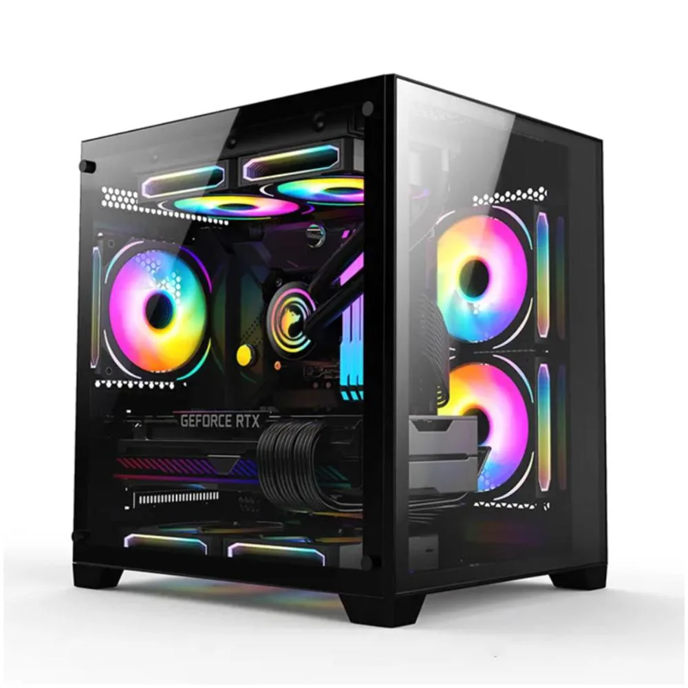 Gabinete Gamer Bpc-345b, Lateral E Frontal Em Vidro, USB 3.0, 4 Coolers Inclusos, Preto