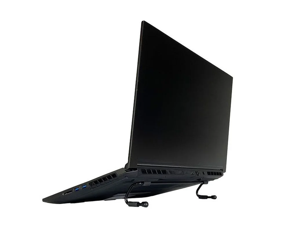 Imagem 2 de 5 do produto Suporte Para Notebook Reliza Slim, Melhora Ventilação - Preto